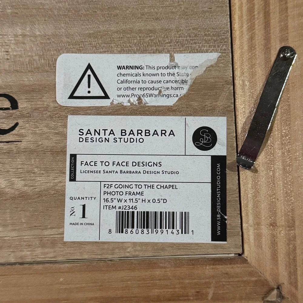 Going to the Chapel Distressed Rustic Wedding Photo Frame 11.5 x 16.5